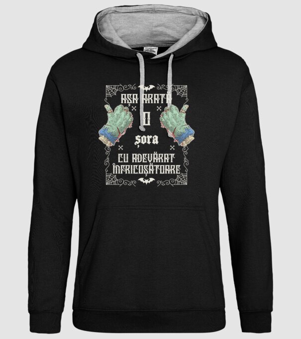 Așa arată o SORĂ cu adevărat înfricoșătoare model negru pe tricou