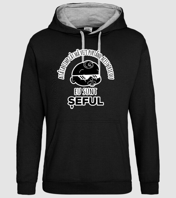 atâta timp cât mă vezi purtând acest tricou, eu sunt șeful model negru pe tricou