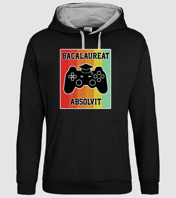 bacalaureat absolvit model negru pe tricou