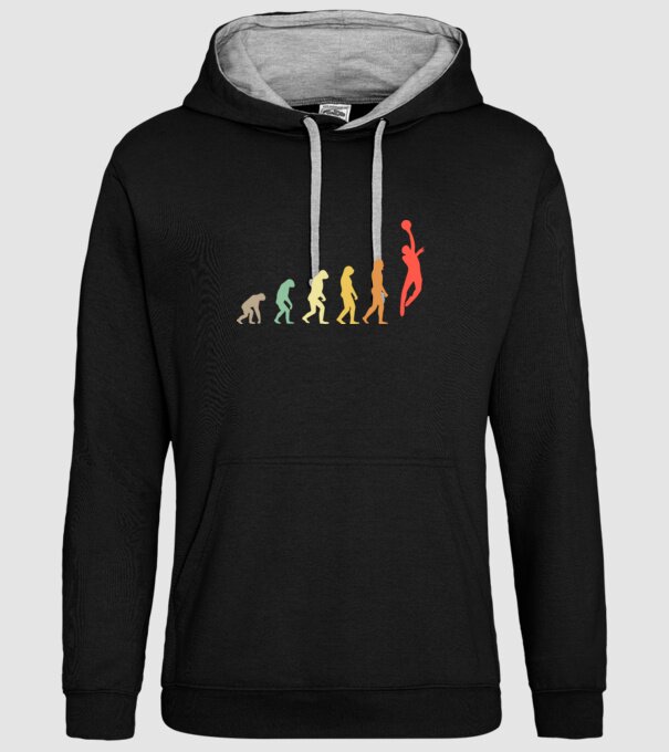 Basketball evolution model negru pe tricou