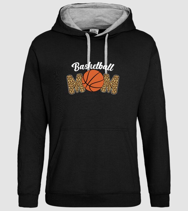 Basketball Mom model negru pe tricou