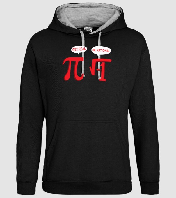 Be rational PI model negru pe tricou