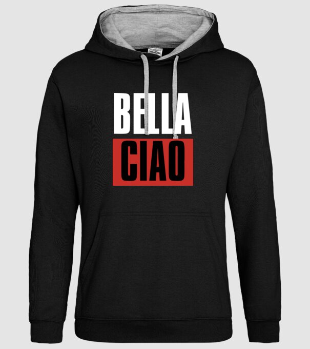 bella ciao model negru pe tricou