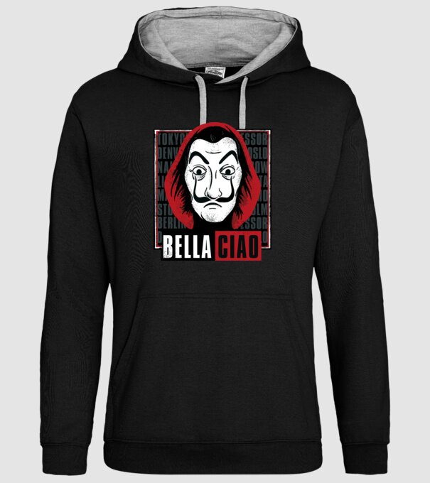 bella ciao dali model negru pe tricou