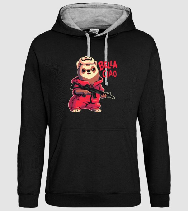 bella ciao rebel model negru pe tricou