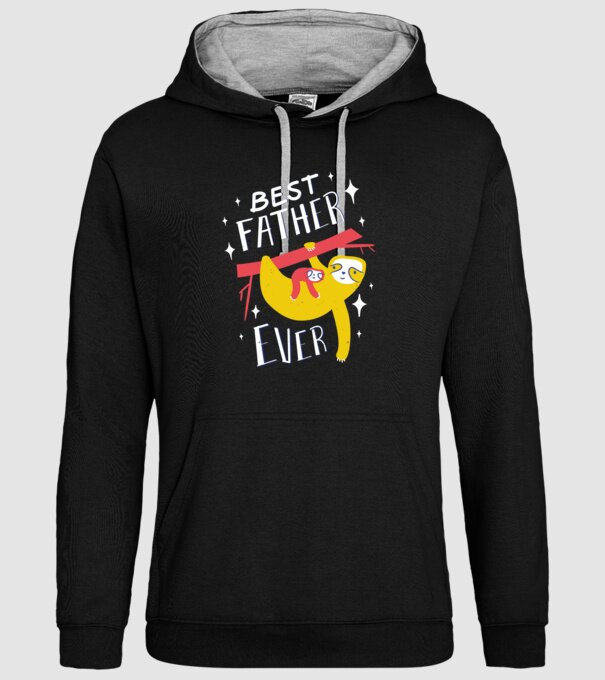 Best father model negru pe tricou