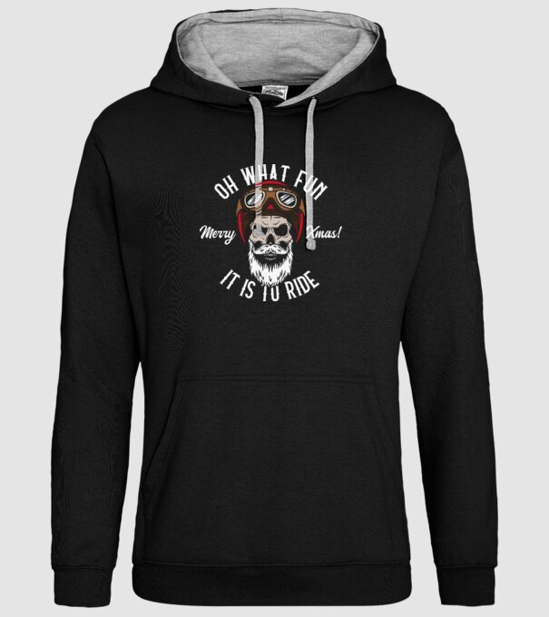 Biker Skull model negru pe tricou