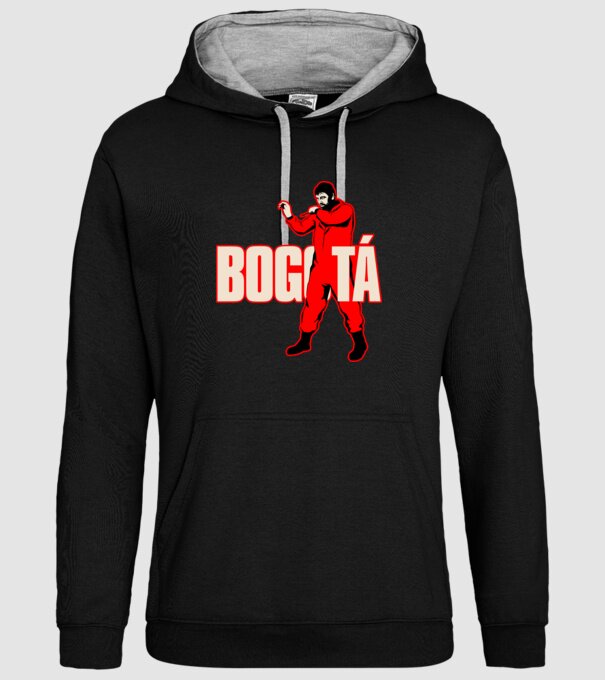 bogota la casa de papel model negru pe tricou