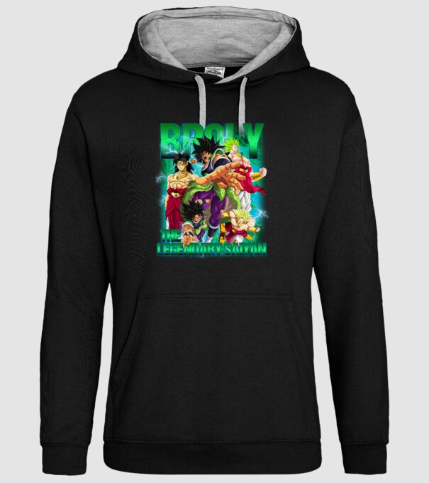 broly dragonball model negru pe tricou