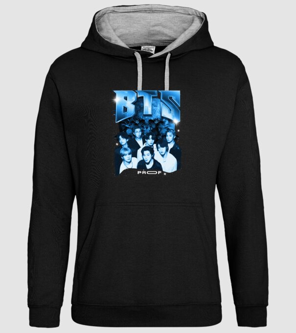 BTS model negru pe tricou