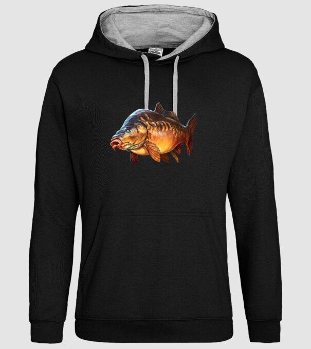 Carp model negru pe tricou