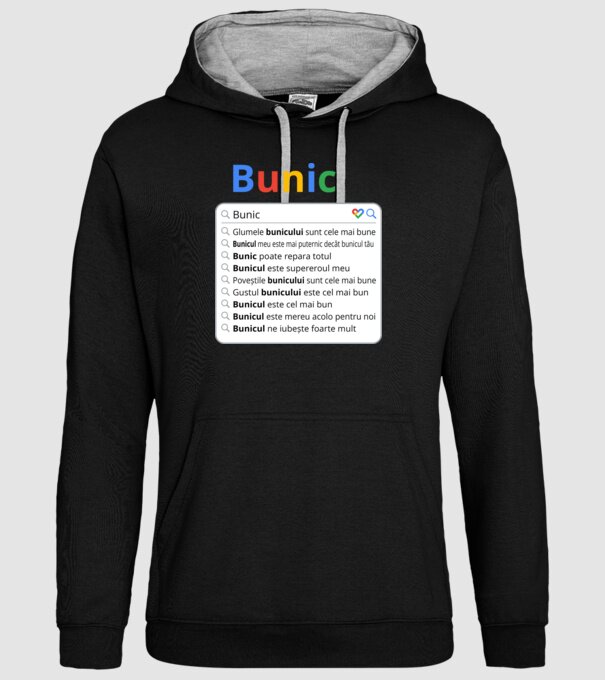 căutare Google Bunic model negru pe tricou