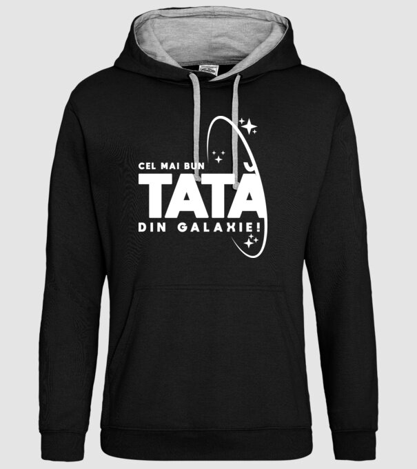 Cel mai bun tată din Galaxie! model negru pe tricou