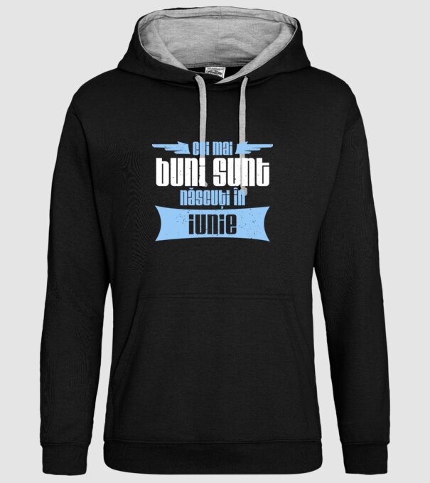 Cei mai buni sunt născuți în iunie model negru pe tricou