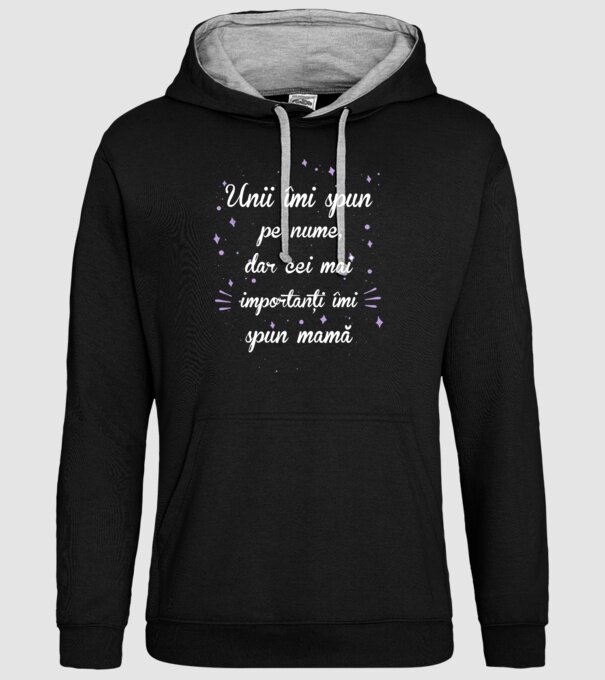 Unii îmi spun pe nume, dar cei mai importanți îmi spun mamă model negru pe tricou