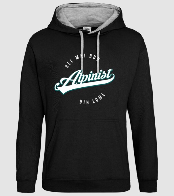 Cel mai bun alpinist din lume model negru pe tricou