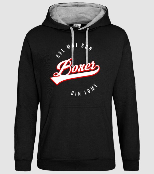 Cel mai bun boxer din lume model negru pe tricou