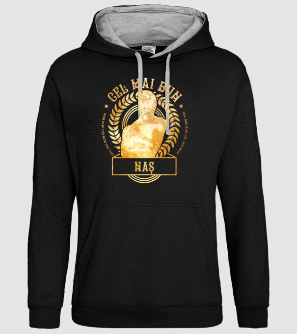 Cel mai bun naș model negru pe tricou