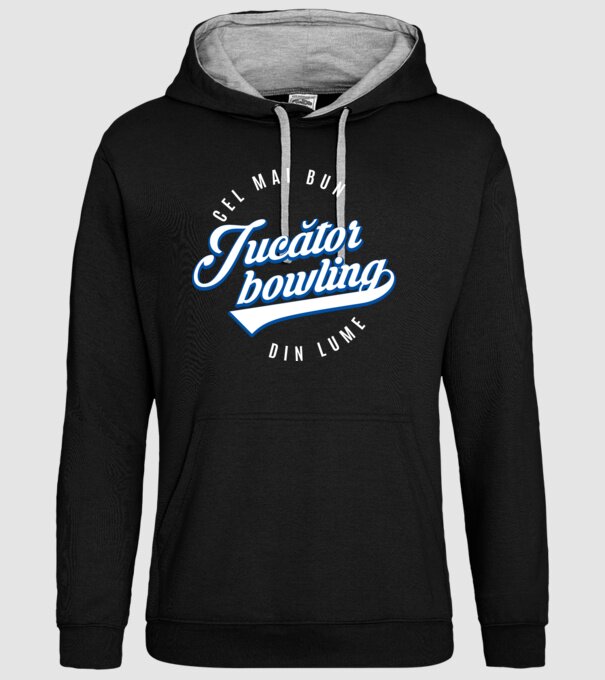 cel mai bun jucător bowling din lume model negru pe tricou