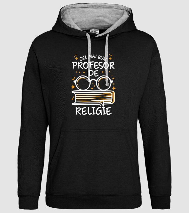 Cel mai bun profesor de religie model negru pe tricou