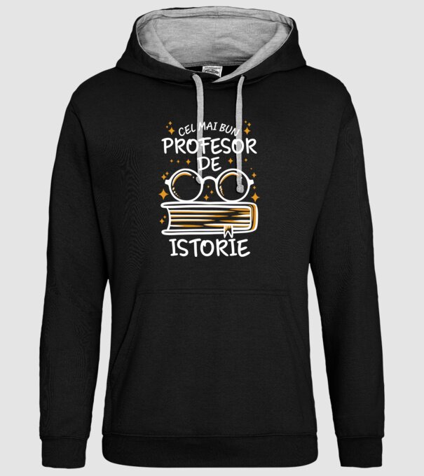 Cel mai bun profesor istorie model negru pe tricou
