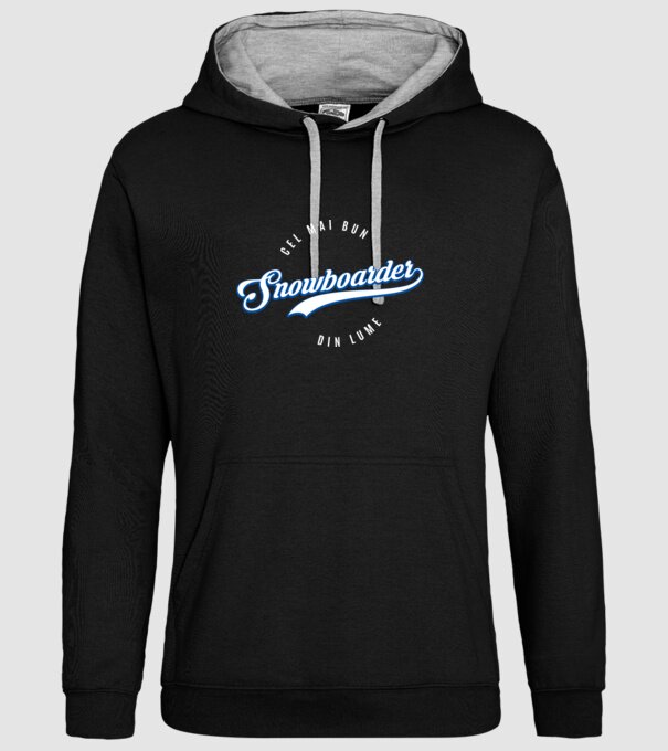 cel mai bun snowboarder din lume model negru pe tricou