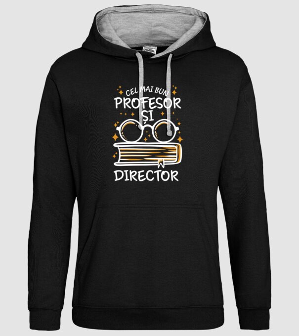Cel mai profesor director model negru pe tricou