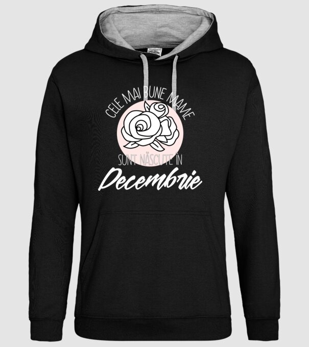Cele mai bune mame sunt născute în Decembrie model negru pe tricou