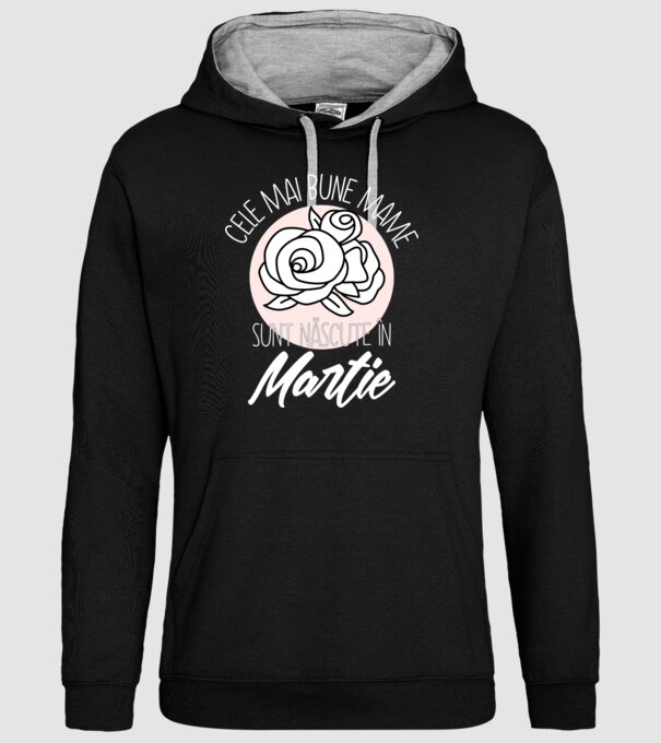 Cele mai bune mame sunt născute în Martie model negru pe tricou