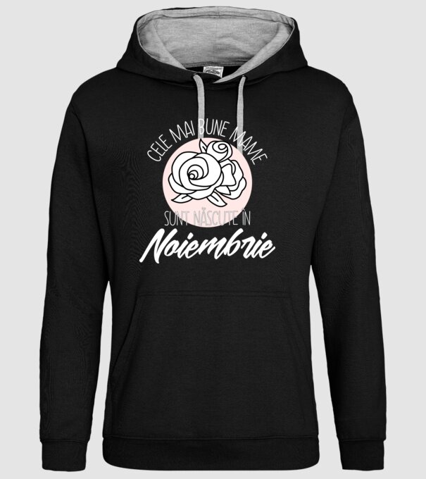 Cele mai bune mame sunt născute în Noiembrie model negru pe tricou