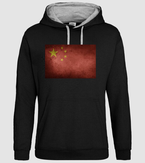 CHINA model negru pe tricou