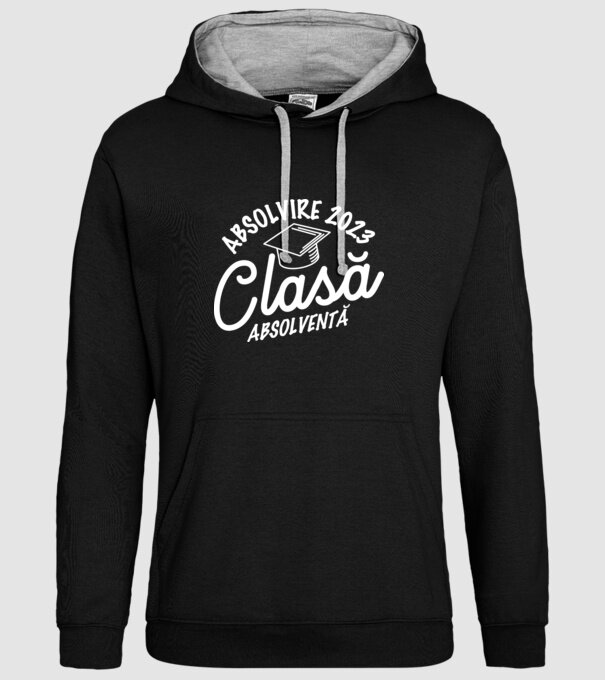 Clasă absolventă model negru pe tricou