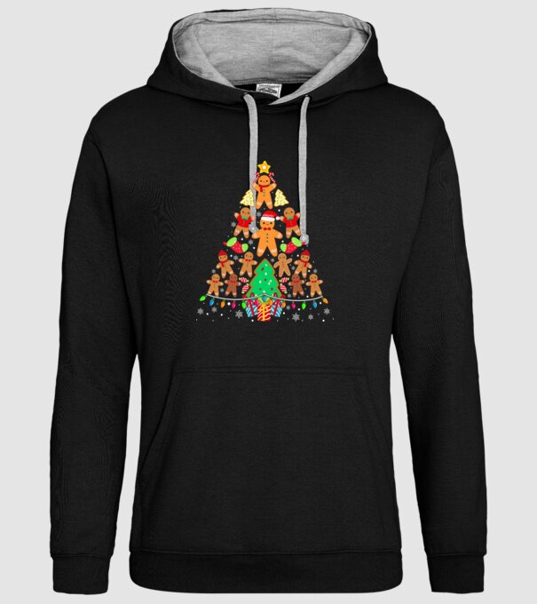 Cookie christmas tree model negru pe tricou