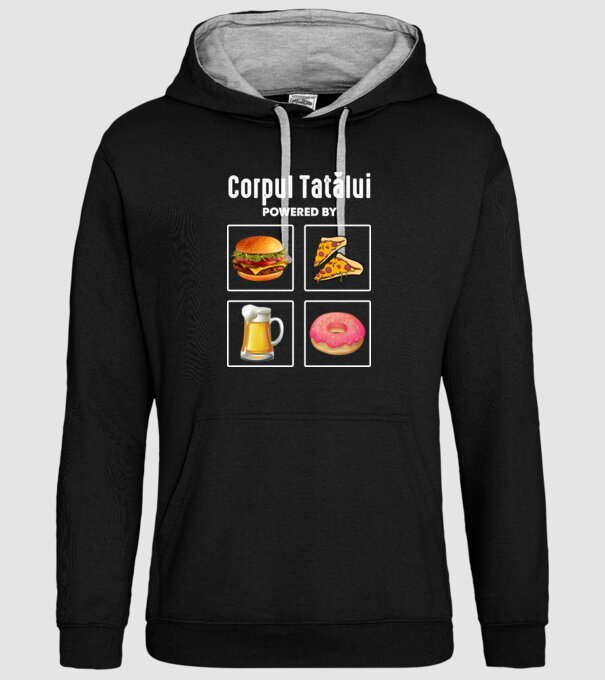 Corpul Tatălui model negru pe tricou