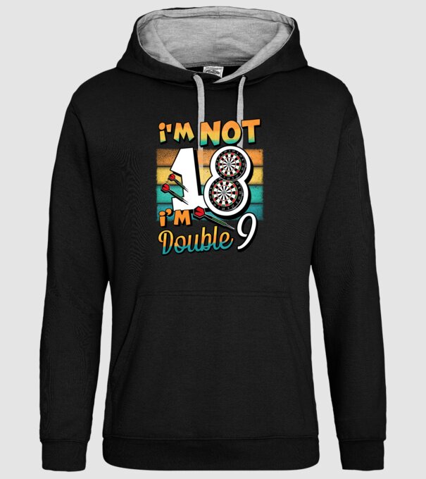 Darts Birthday 18 years old model negru pe tricou