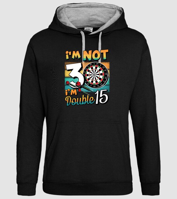 Darts Birthday 30 years old model negru pe tricou
