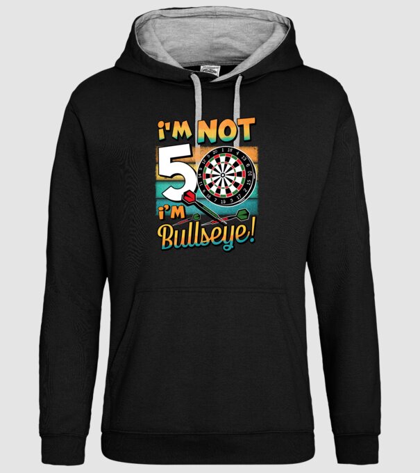 Darts Birthday 50 years old model negru pe tricou
