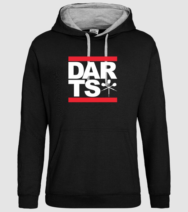 Darts DMC model negru pe tricou