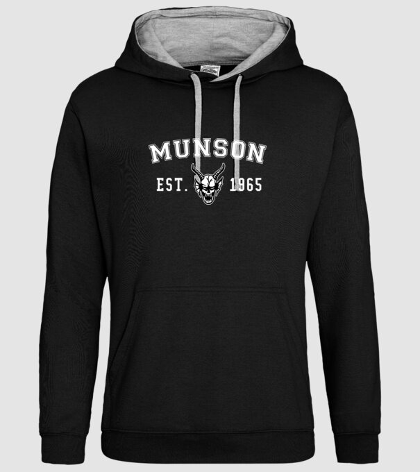 eddi munson est 1965 model negru pe tricou