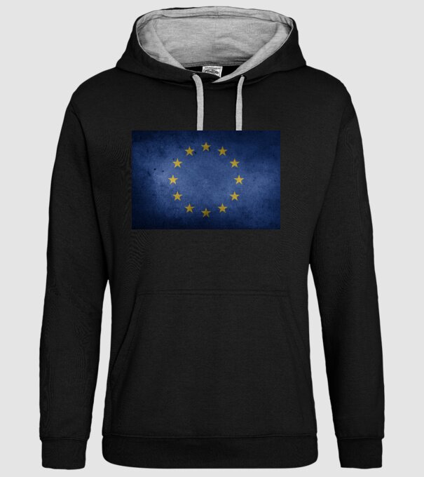 EU model negru pe tricou
