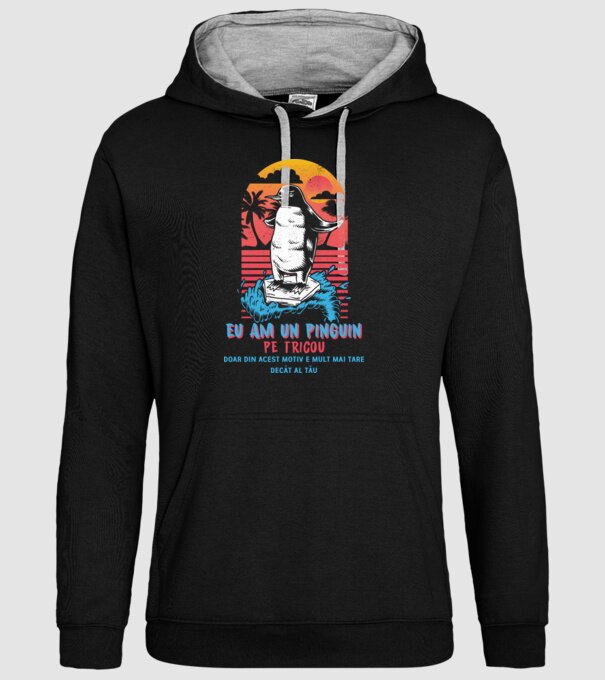 eu am un pinguin pe tricou - doar din acest motiv e mult mai tare decât al tău model negru pe tricou
