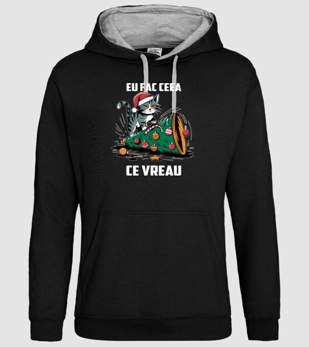 Eu fac ceea ce vreau Negru model negru pe tricou