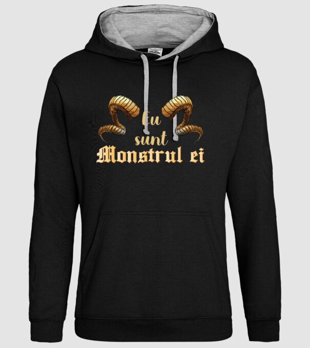 eu sunt monstrul ei model negru pe tricou