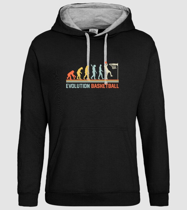 Evolution basketball model negru pe tricou
