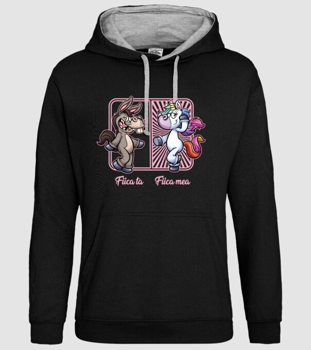 fiica ta - fiica mea model negru pe tricou