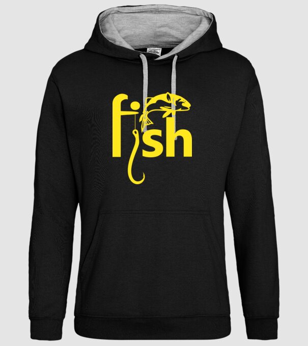 Fish model negru pe tricou