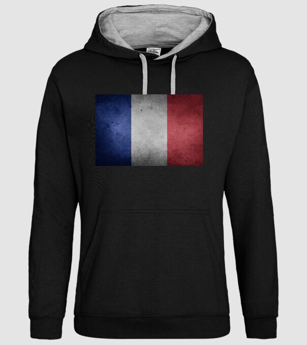 FRANCE model negru pe tricou