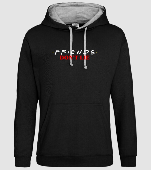 friends dont lie stranger things parody model negru pe tricou