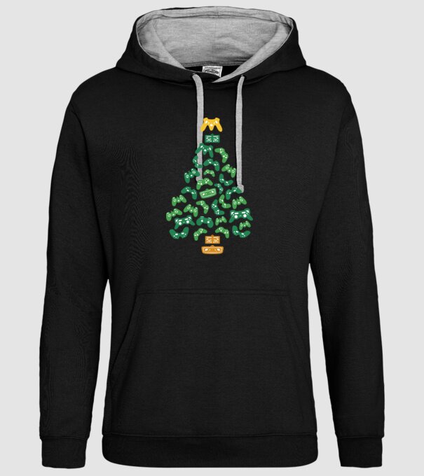 Gamer tree model negru pe tricou