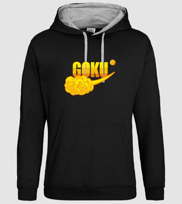 goku cloud model negru pe tricou